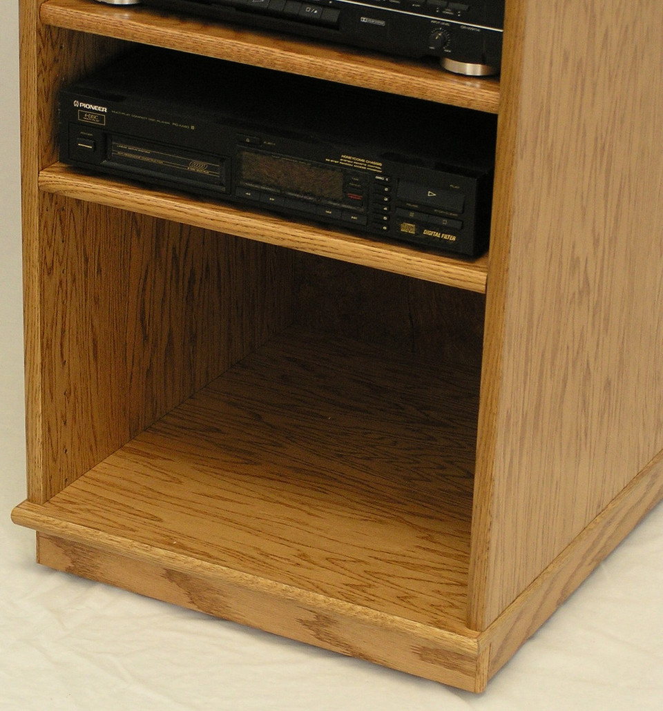 Modern Component Stereo Cabinet 53 High Oak Maple FREE SHIPP USA Made   SC1953 W Bottom Doors 005  03355.1449249290.JPG