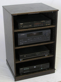 Front main view of our Ebony oak TV stand stereo cabinet 33 inches high.
(888) 850-5589 http://www.decibeldesigns.com