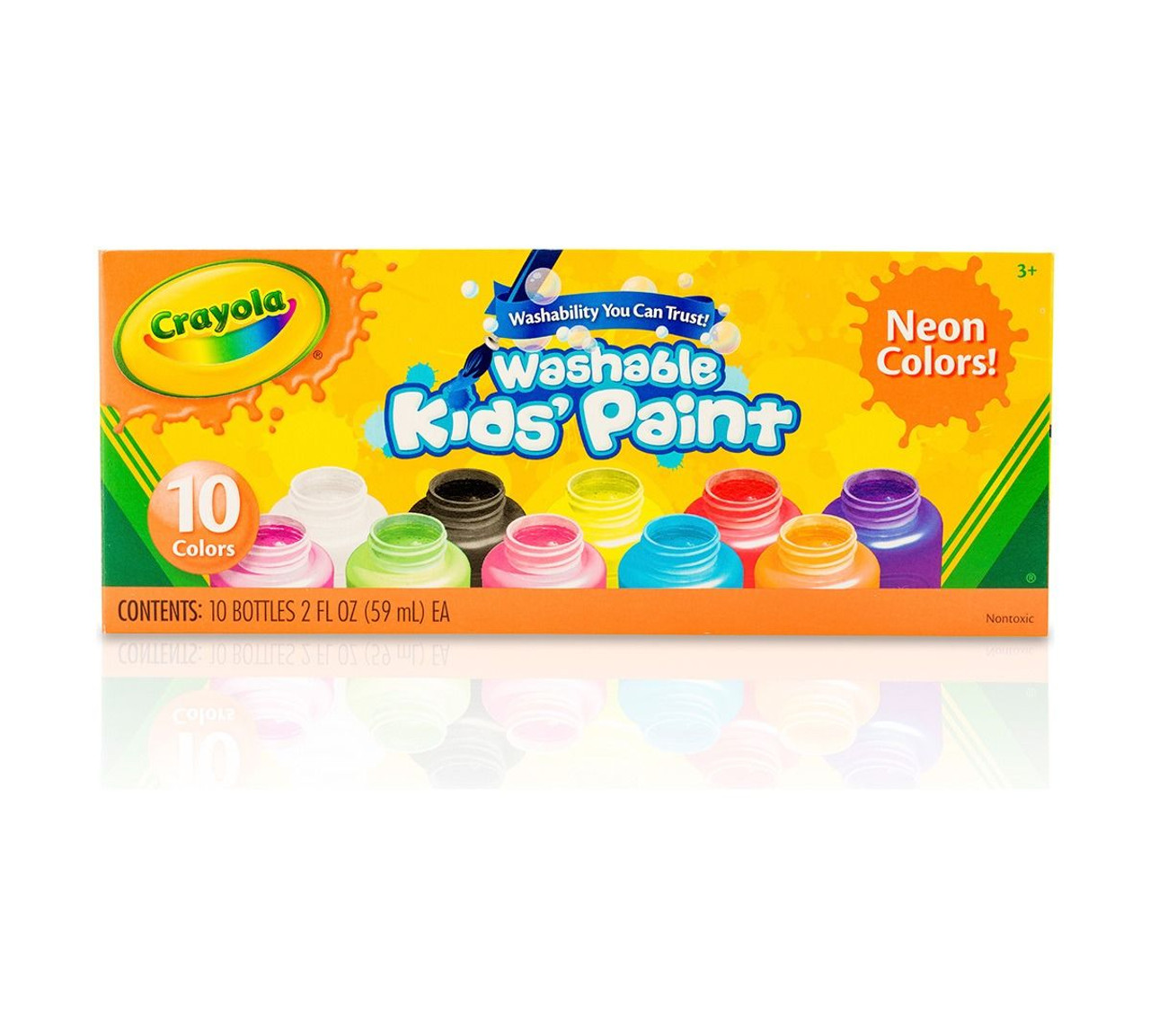 Crayola 10Ct Washable Kids' Neon Paint Crayola 10Ct Washable Kids' Neon Paint