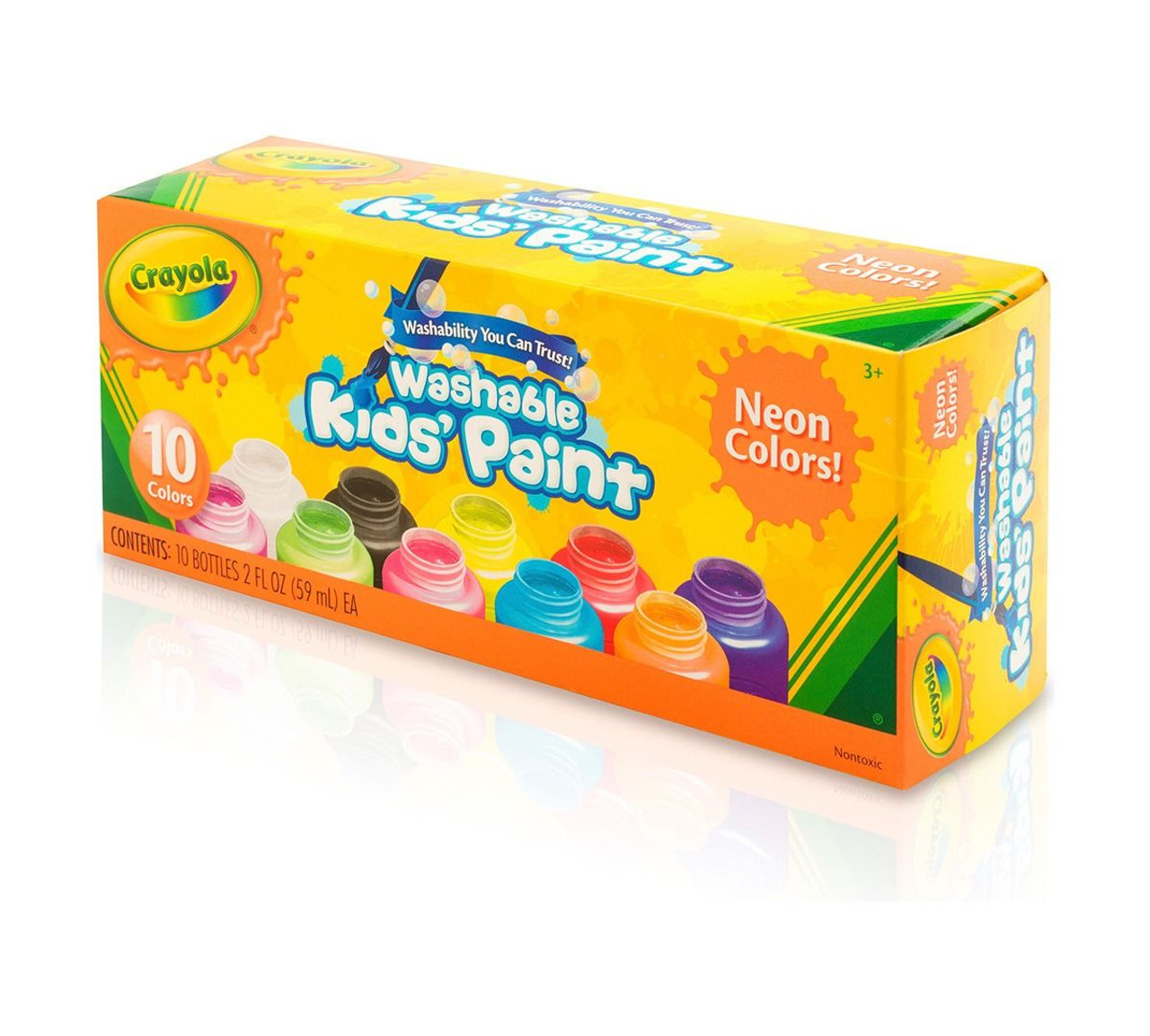 Crayola 10Ct Washable Kids' Neon Paint Crayola 10Ct Washable Kids' Neon Paint