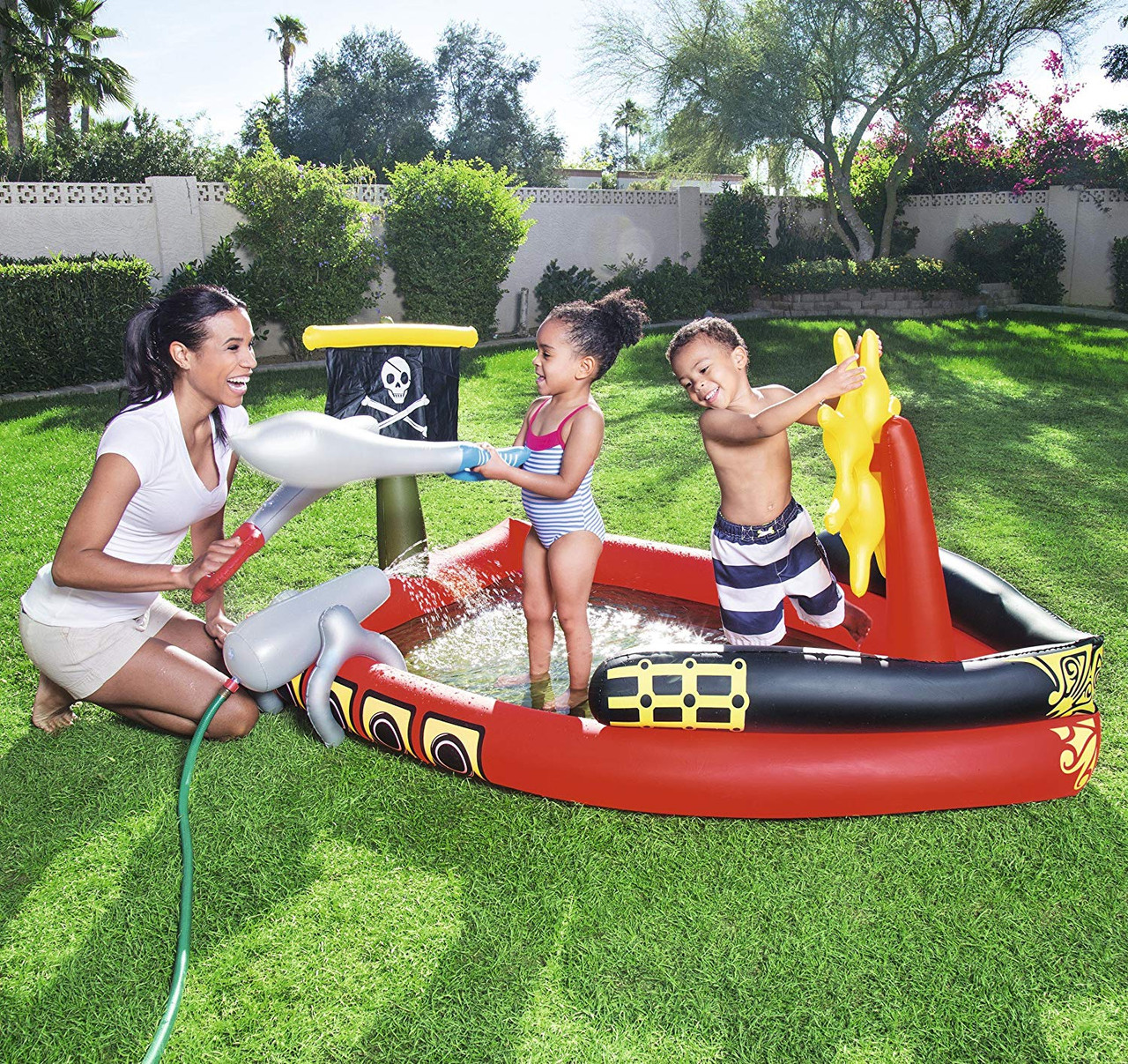 intex pirate play center inflatable pool with sprayer