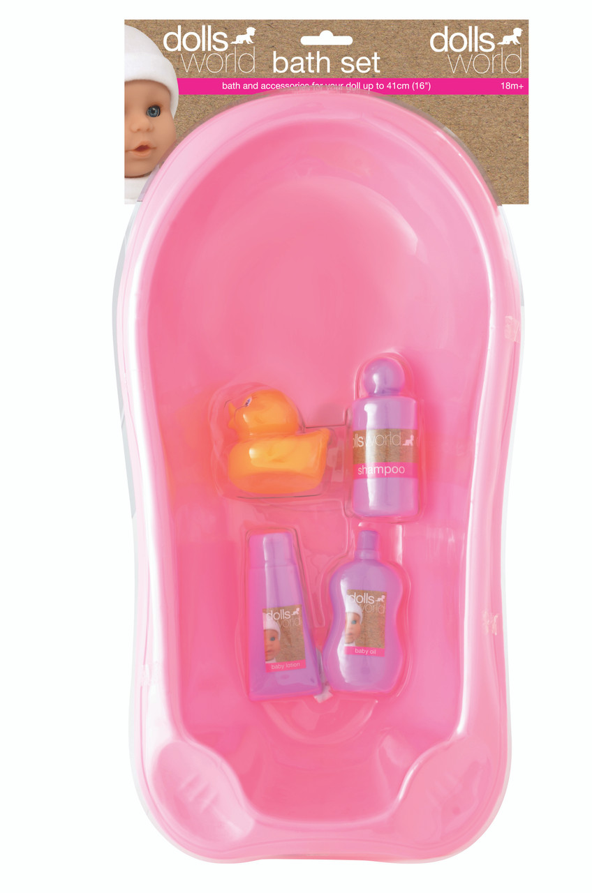 dolls world bath set