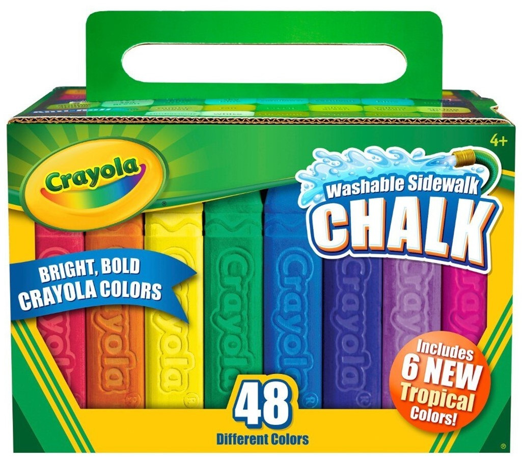 Crayola 48 Pack Sidewalk Chalk - Boxed