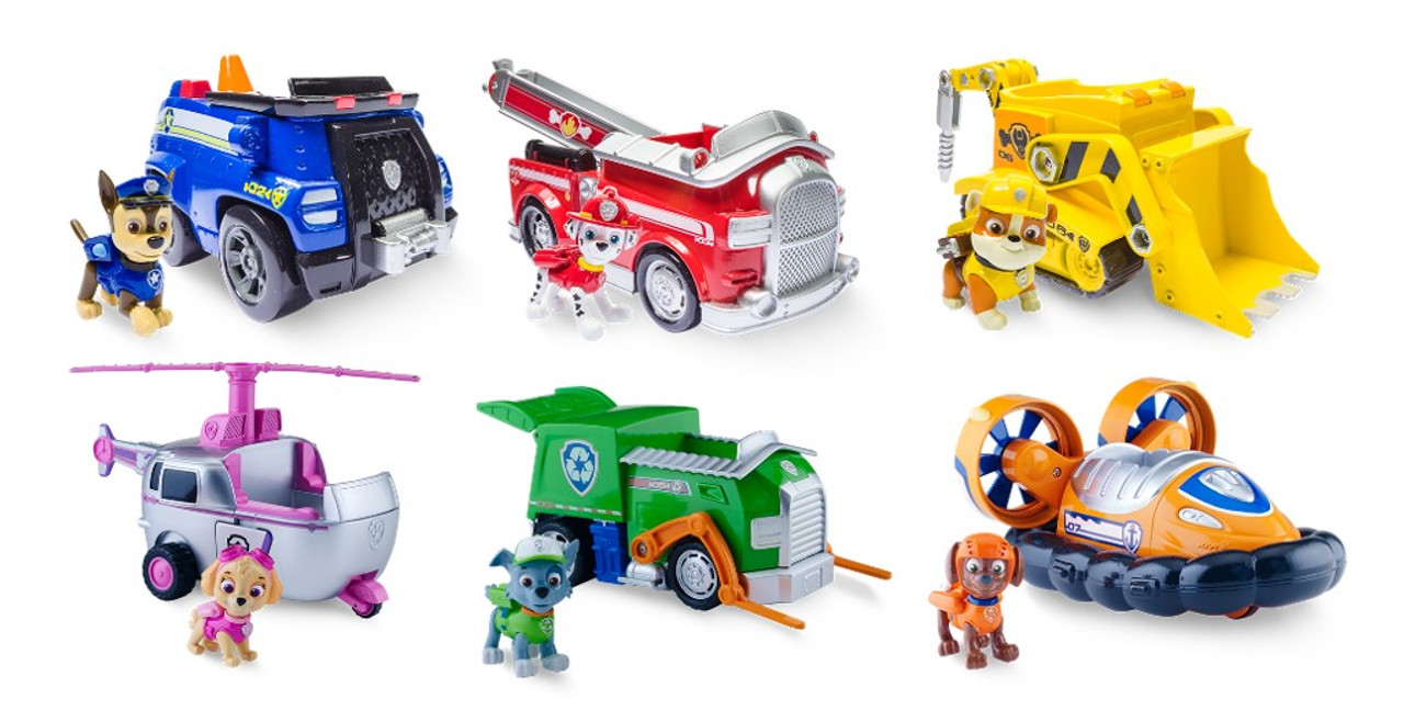 paw patrol matchbox cars