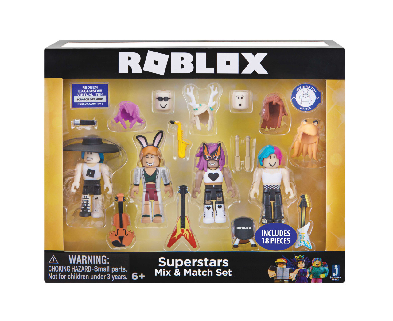 Roblox Celebrity Multipack Mix Match Set Superstars 19862 Rms Toymate 6 - cant miss deals on roblox golden fairy core figure assortment