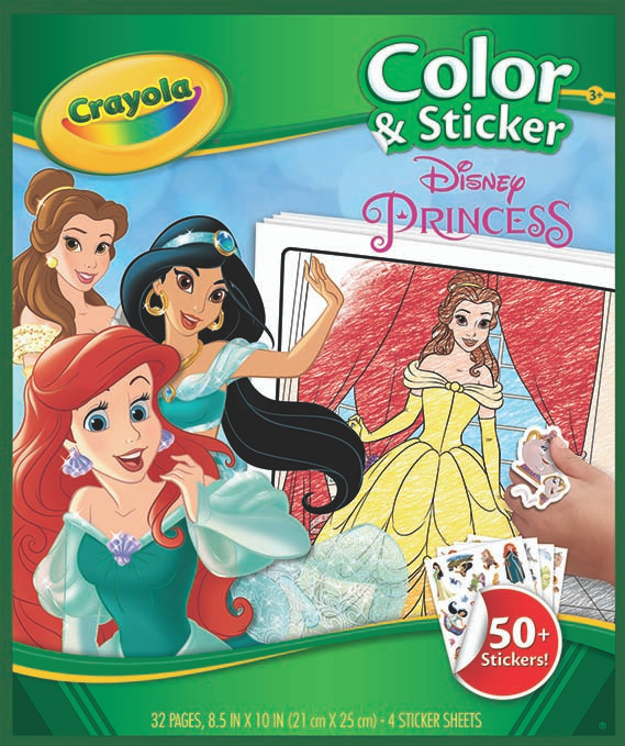 Color N Sticker Book: Disney Princess