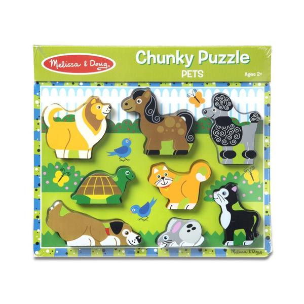 Melissa & Doug - Pets Chunky Puzzle 8pce