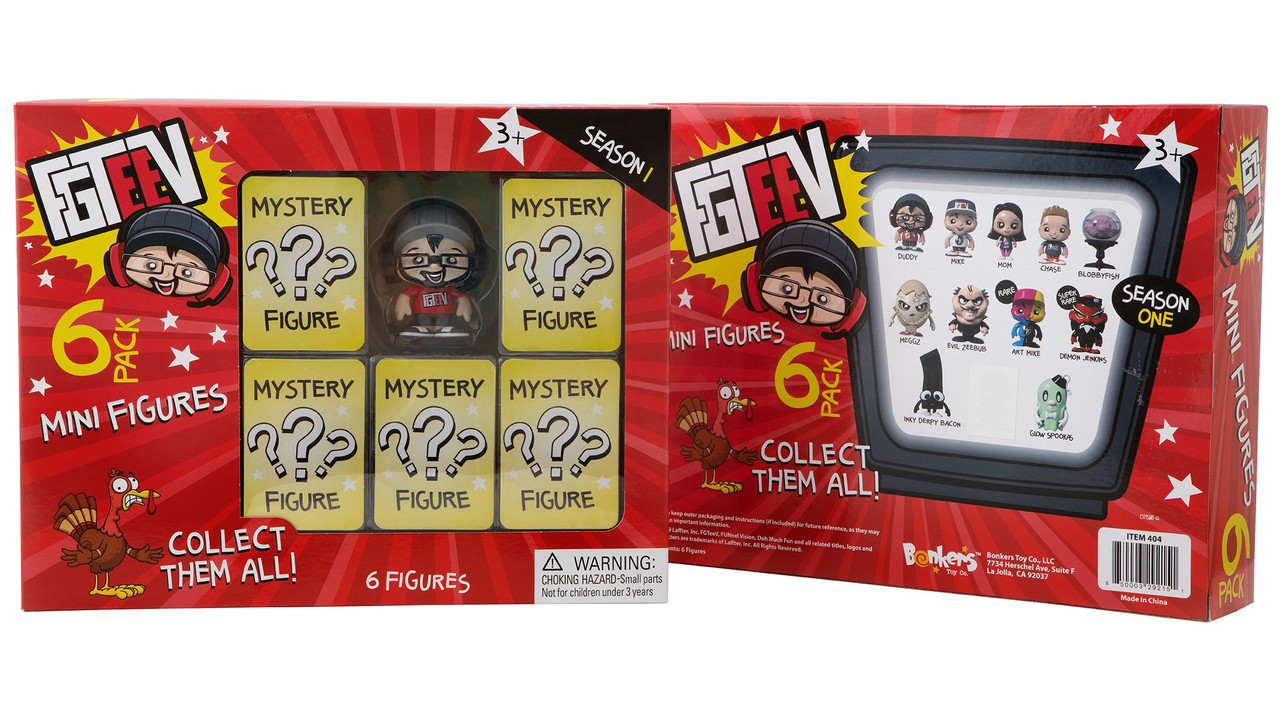 Fgteev 6 Pack 1.5 inch Figures Fgteev 6 Pack 1.5 inch Figures