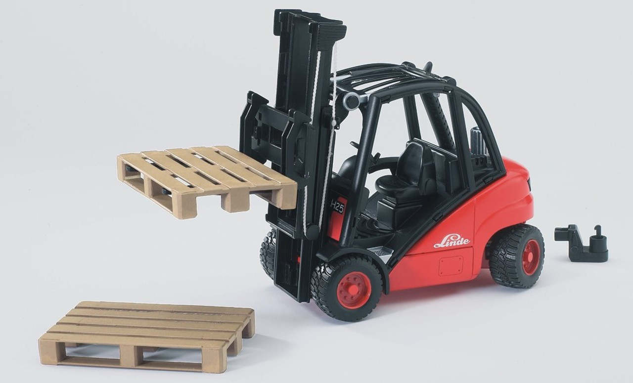 Bruder 1:16 Linde Fork Lift H30D with 2 Pallets