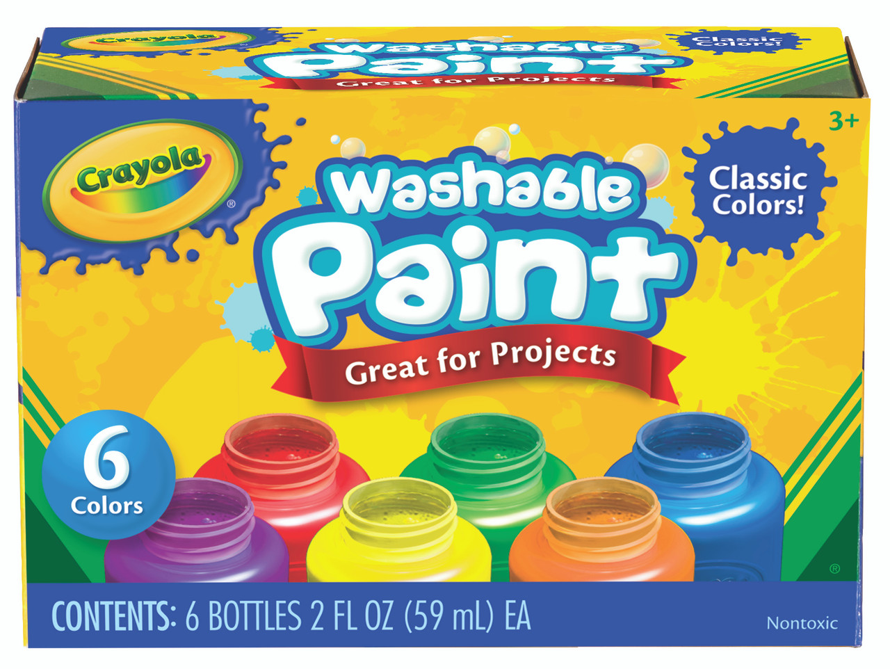 Crayola 6 Washable Kid's Paints Crayola 6 Washable Kid's Paints