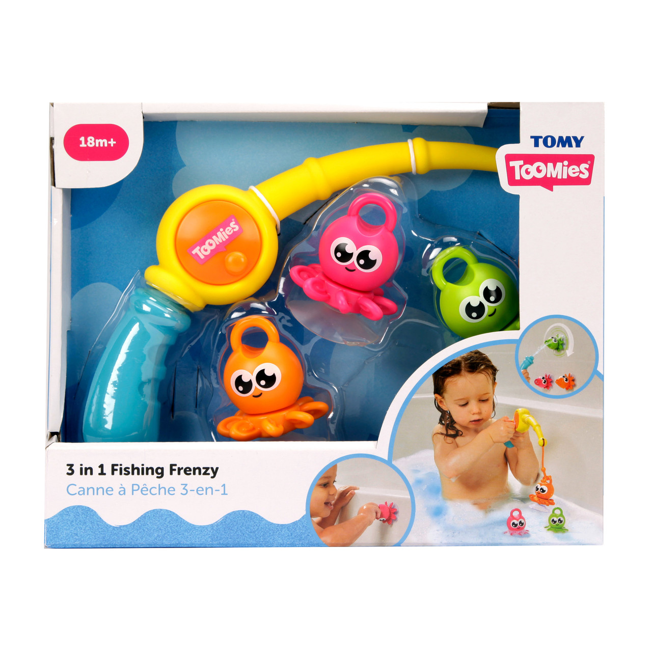 TOMY Toomies 3 in 1 Fishing Frenzy Bath Toy TOMY Toomies 3 in 1 Fishing Frenzy Bath Toy
