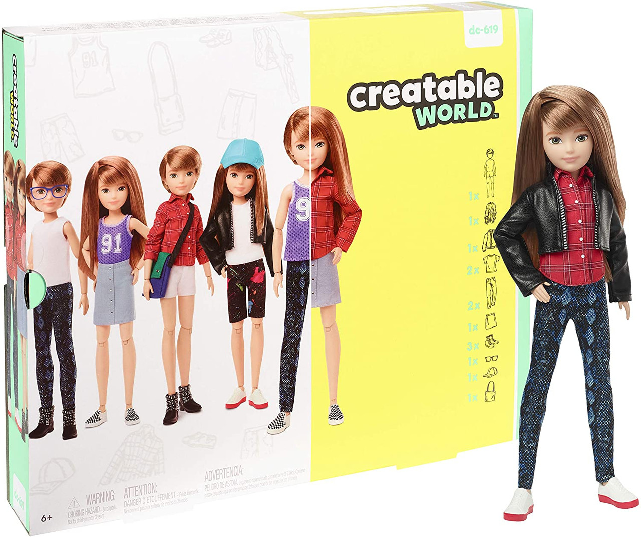 Creatable World Deluxe Character Kit Customizable Doll GGG53