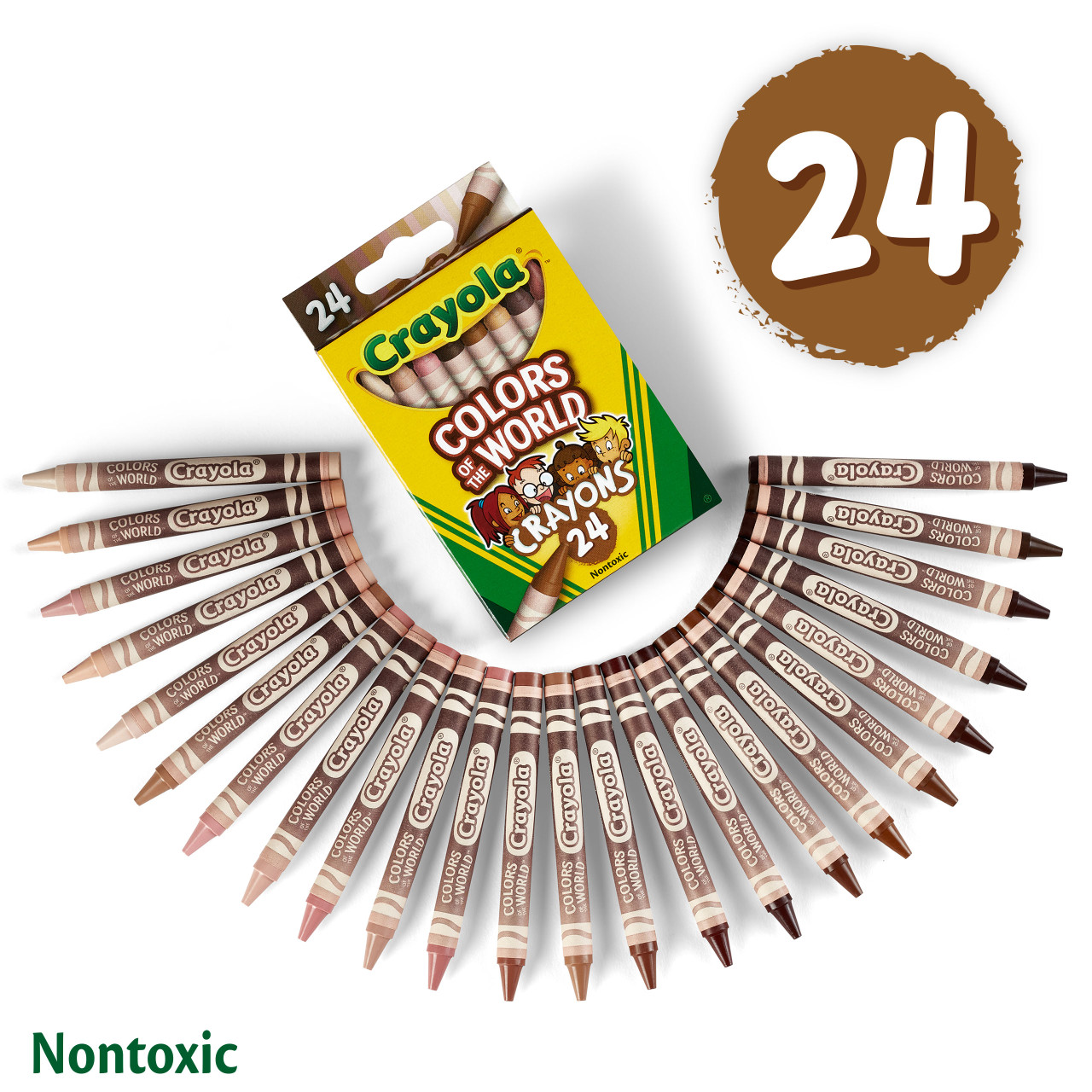 Crayola Colors of the World Skin Tone Crayons, 24 Count Crayola Colors of the World Skin Tone Crayons, 24 Count