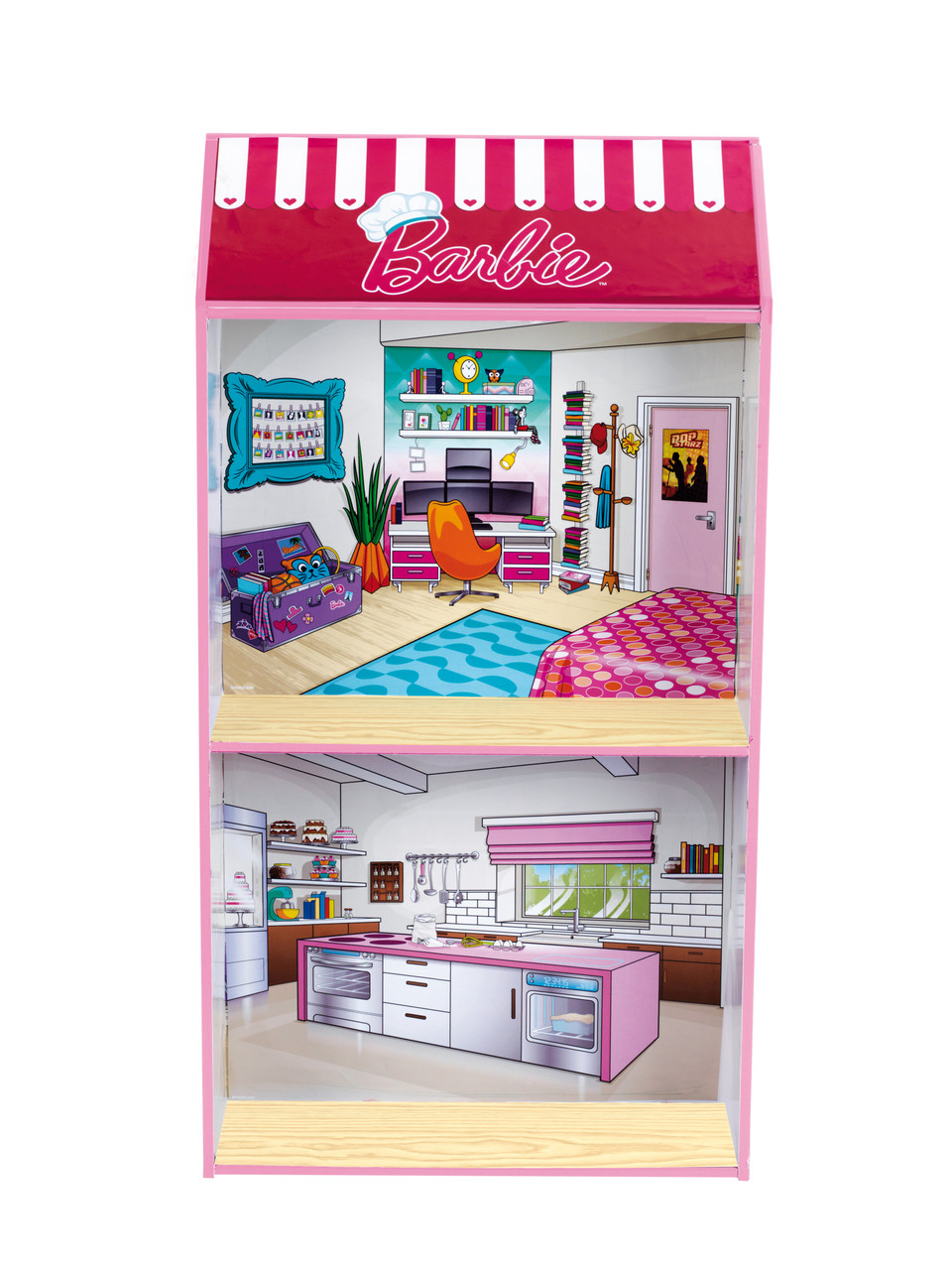 Barbie Toy Kitchen with Doll House 2 In 1 Barbie Toy Kitchen with Doll House 2 In 1