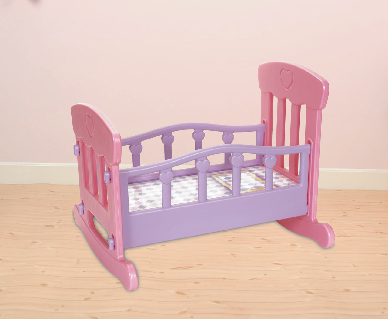 plastic doll cradle