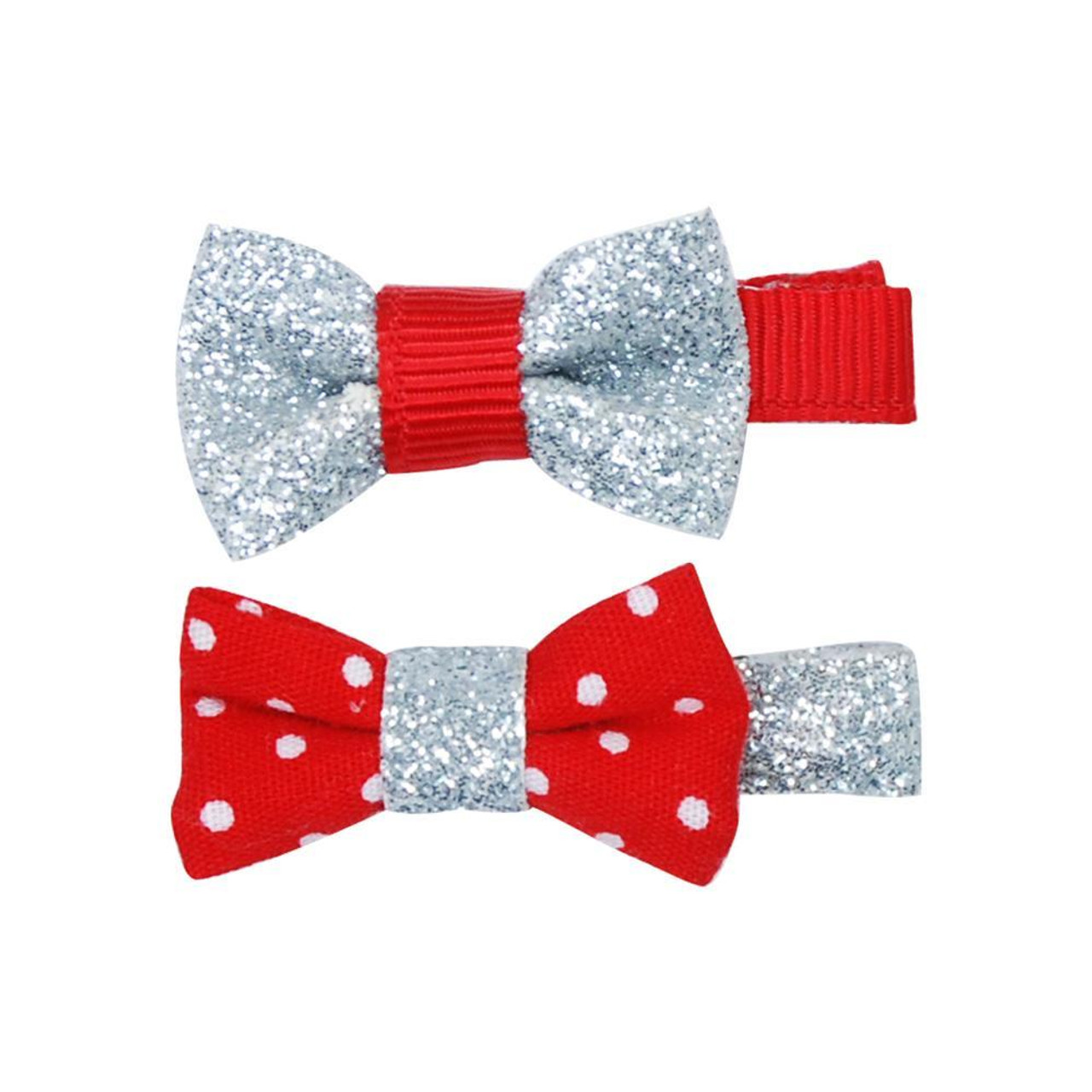 Sparkle Fashion Mini Bow Hairclips
