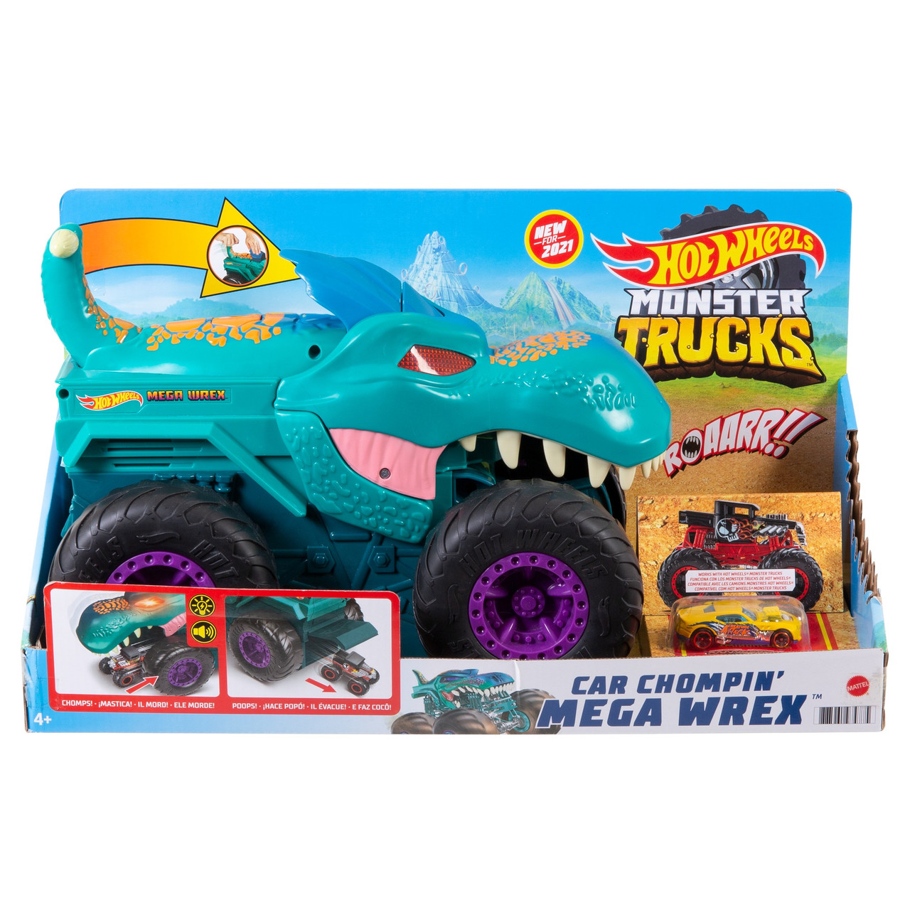 Monster Trucks Car Chompin' Mega-Wrex Vehicle