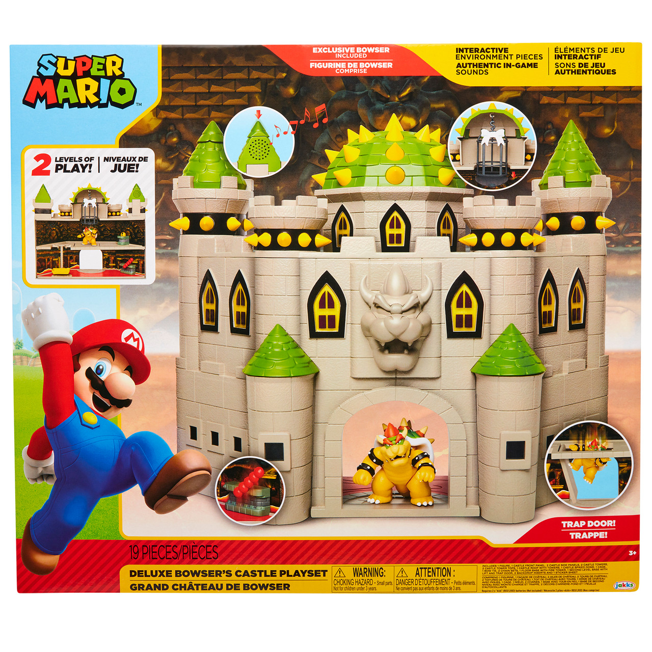 Nintendo 2.5" Bowser Castle Playset