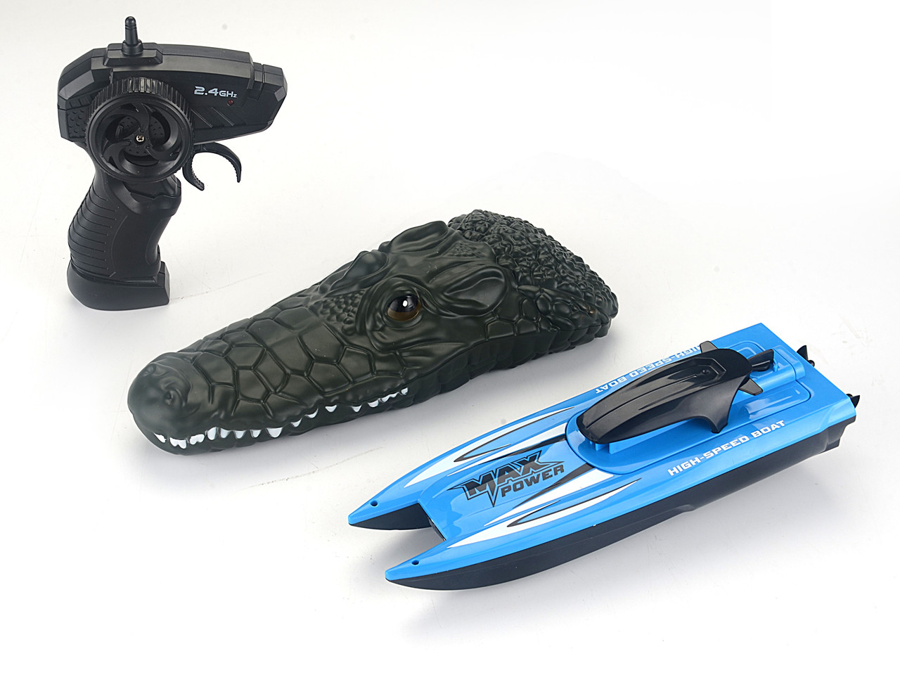 RC Crocodile Speedboat 2.4G 1:47 Scale 4 Channels RC Crocodile Speedboat 2.4G 1:47 Scale 4 Channels