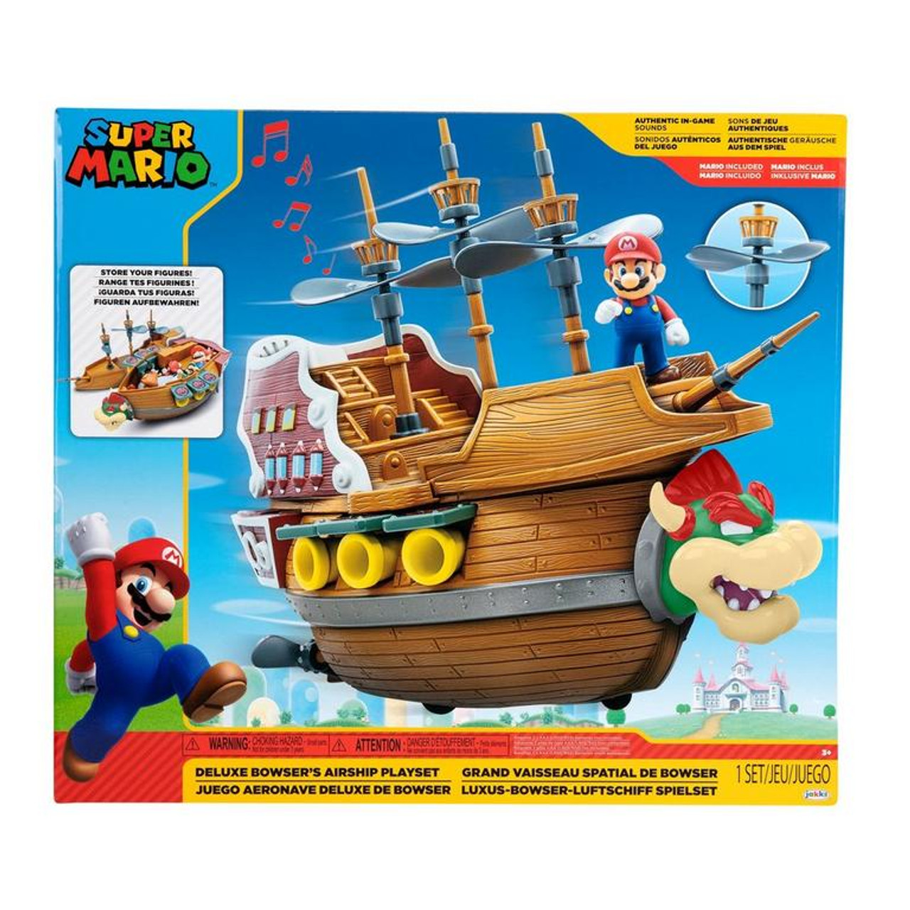 Nintendo Super Mario Deluex Bowser''S Ship Playset