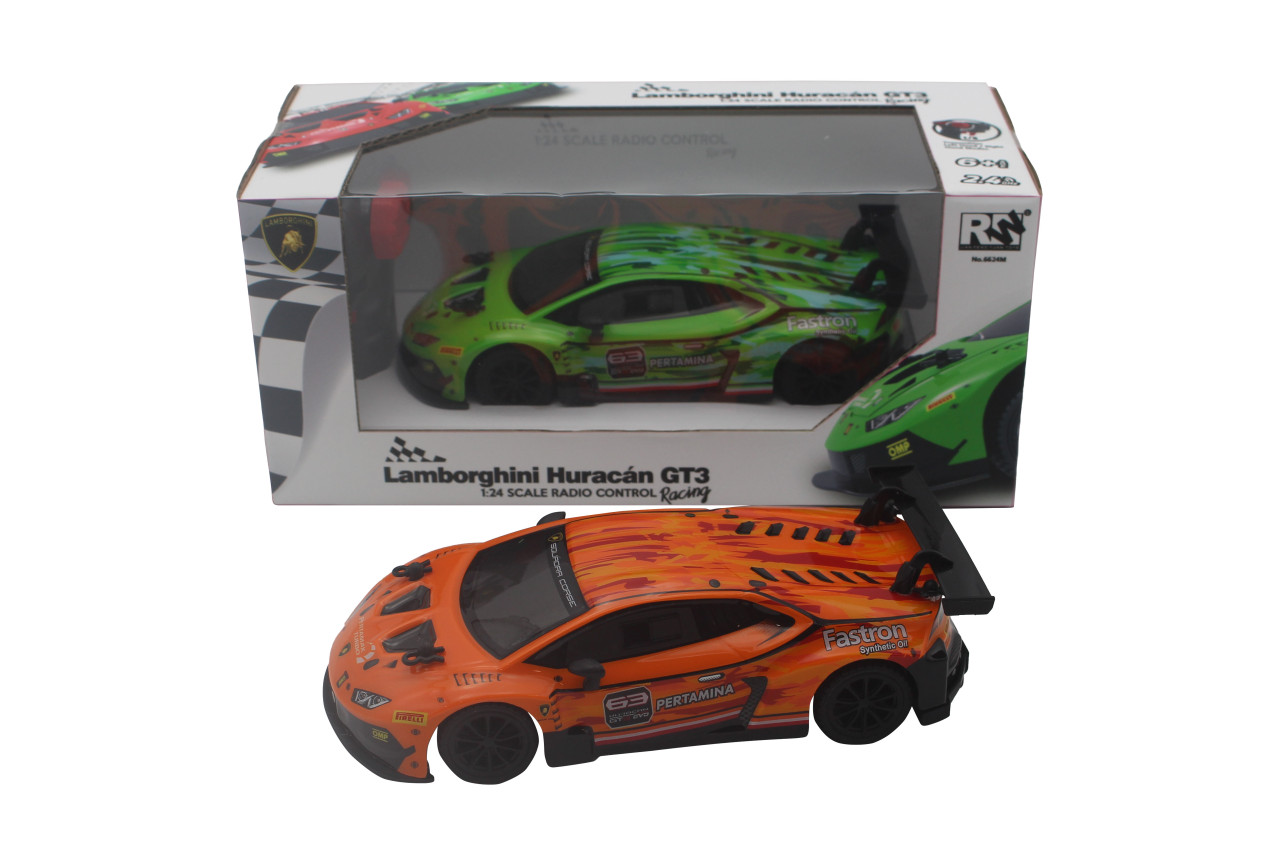 RW 1:24 2.4Ghz Lamborghini Huracán Gt3 Green&Orange