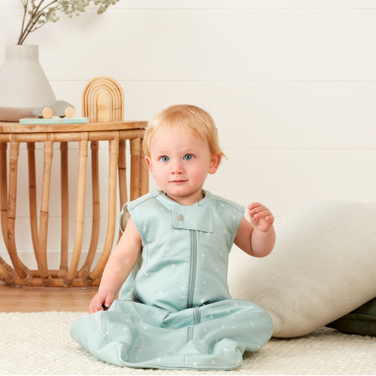 Ergopouch Sheeting Sleeping Bag Sage TOG 1.0 Size 2-4 Years Ergopouch Sheeting Sleeping Bag Sage TOG 1.0 Size 2-4 Years