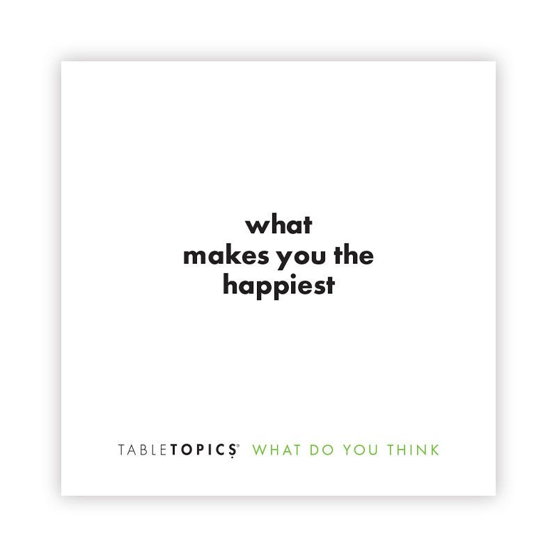 Tabletopics To Go What Do You Think