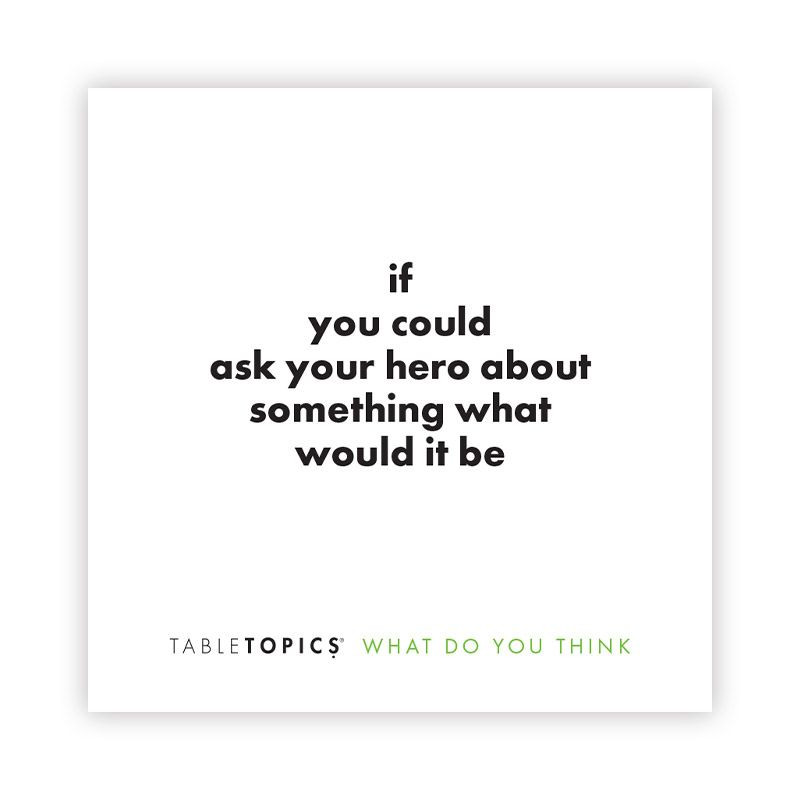 Tabletopics To Go What Do You Think