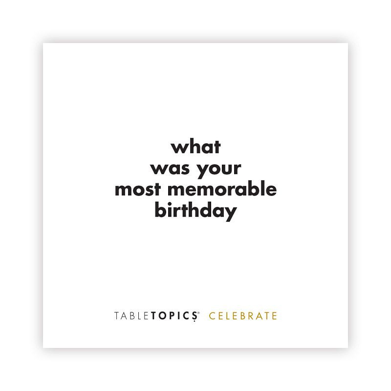 Tabletopics To Go Celebrate