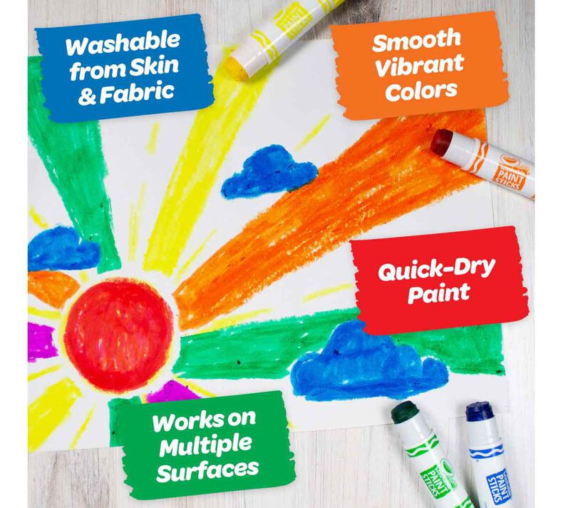 Crayola 6 Colours Washable Paint Sticks