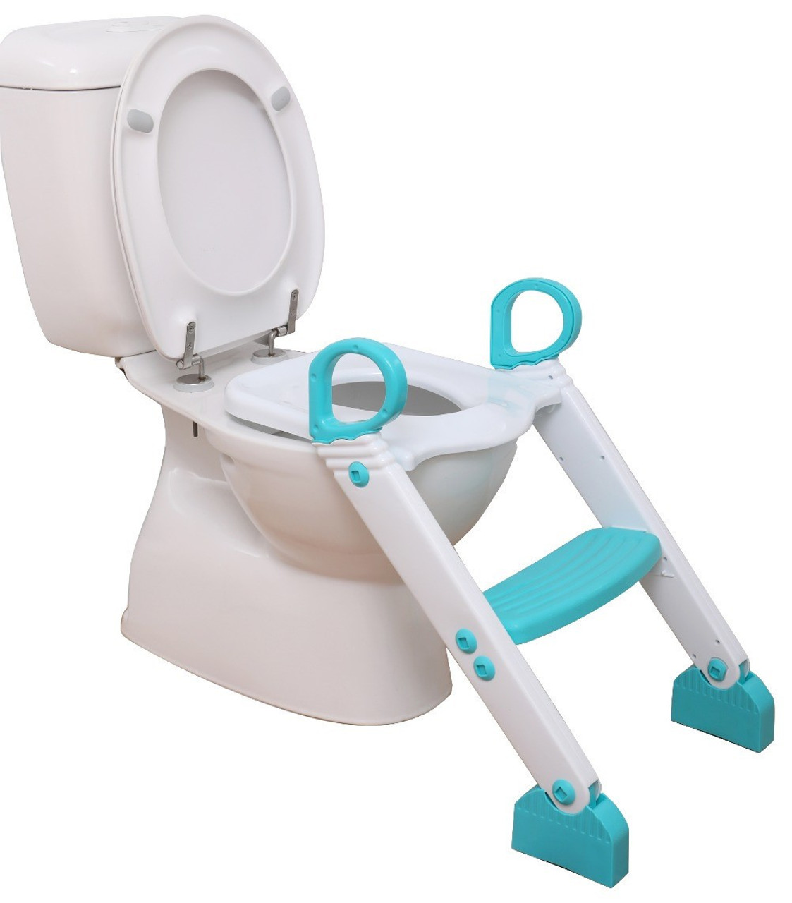 Dreambaby Step-Up Toilet Topper Aqua & White