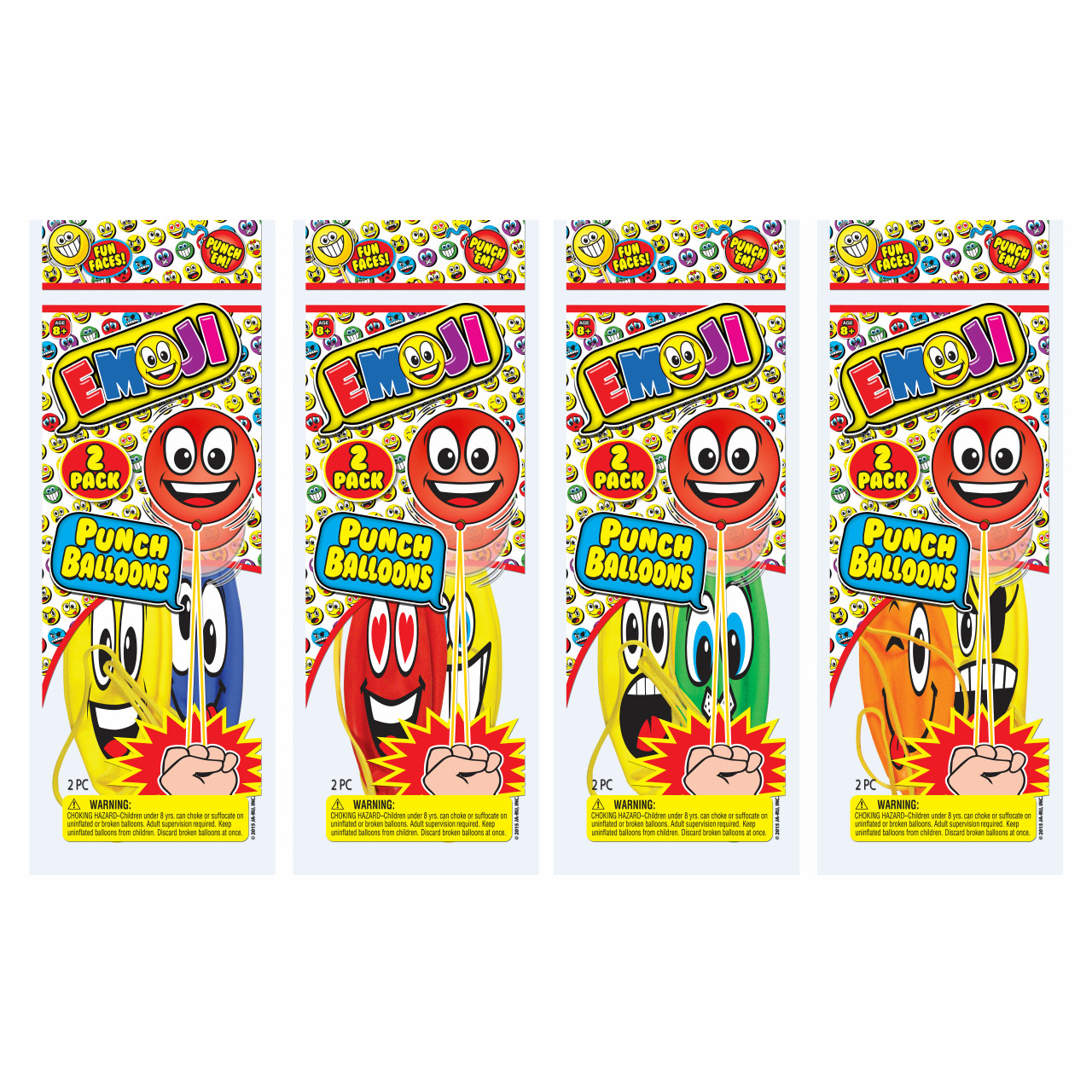 Ja-Ru Emoji Punch Balloon - 2 Pack Ja-Ru Emoji Punch Balloon - 2 Pack