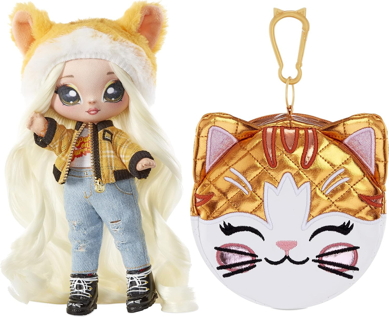 Na! Na! Na! Surprise 2-in-1 Soft Fashion Doll and Metallic Purse Glam Series