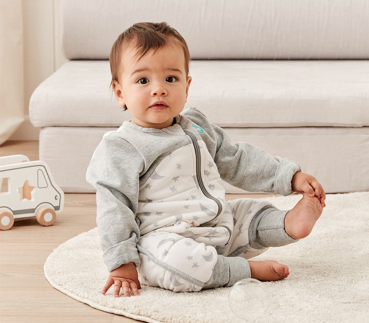 Love To Dream Sleep Suit Warm 2.5 TOG Size 0  (6-12M) - Moonlight White Love To Dream Sleep Suit Warm 2.5 TOG Size 0  (6-12M) - Moonlight White