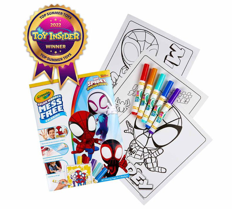 Crayola Colour Wonder Marvel Spidey And Friends