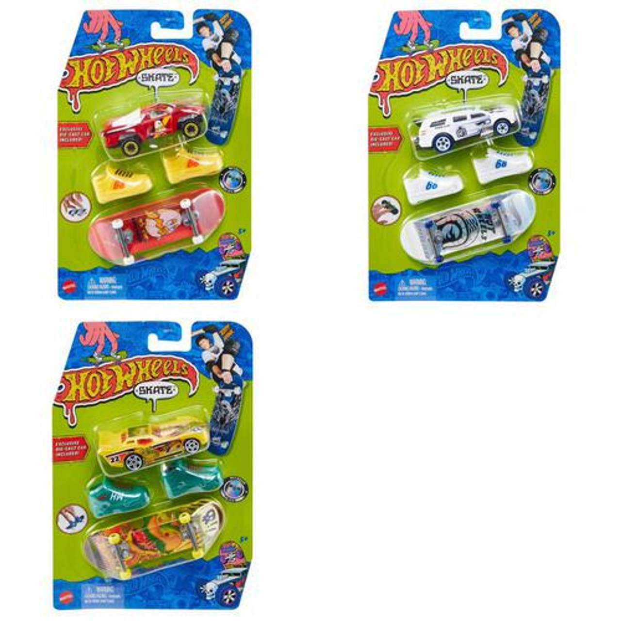 Hot Wheels Skate Tony Hawk Collector Set - Fingerboard, Pair Of Skate Shoes & Car