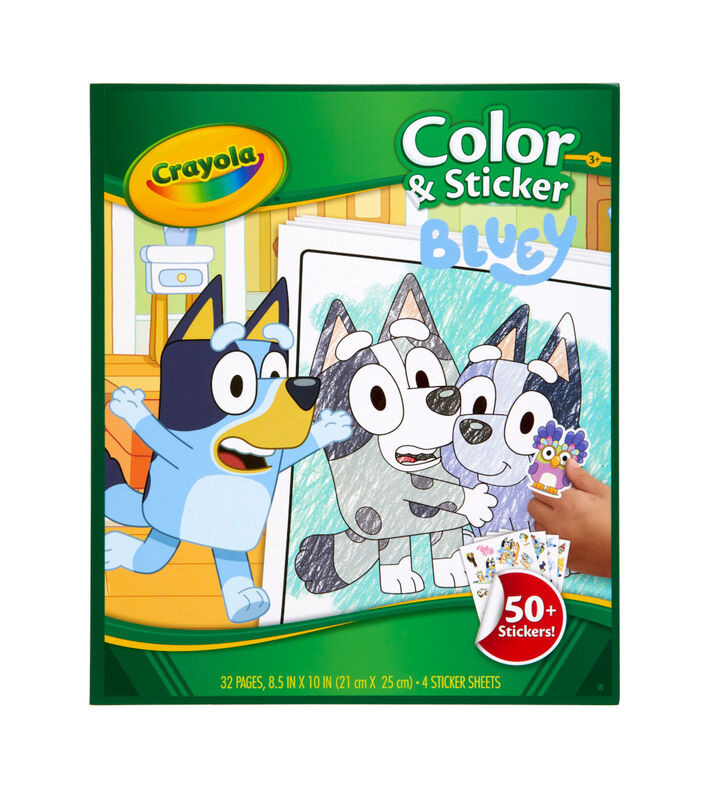 Crayola Colour & Sticker Book Bluey