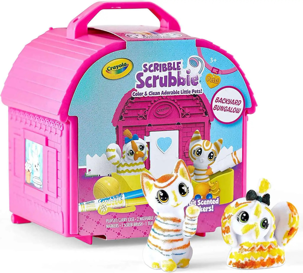 Crayola Scribble Scrubbie Pets Backyard Bungalow Playset