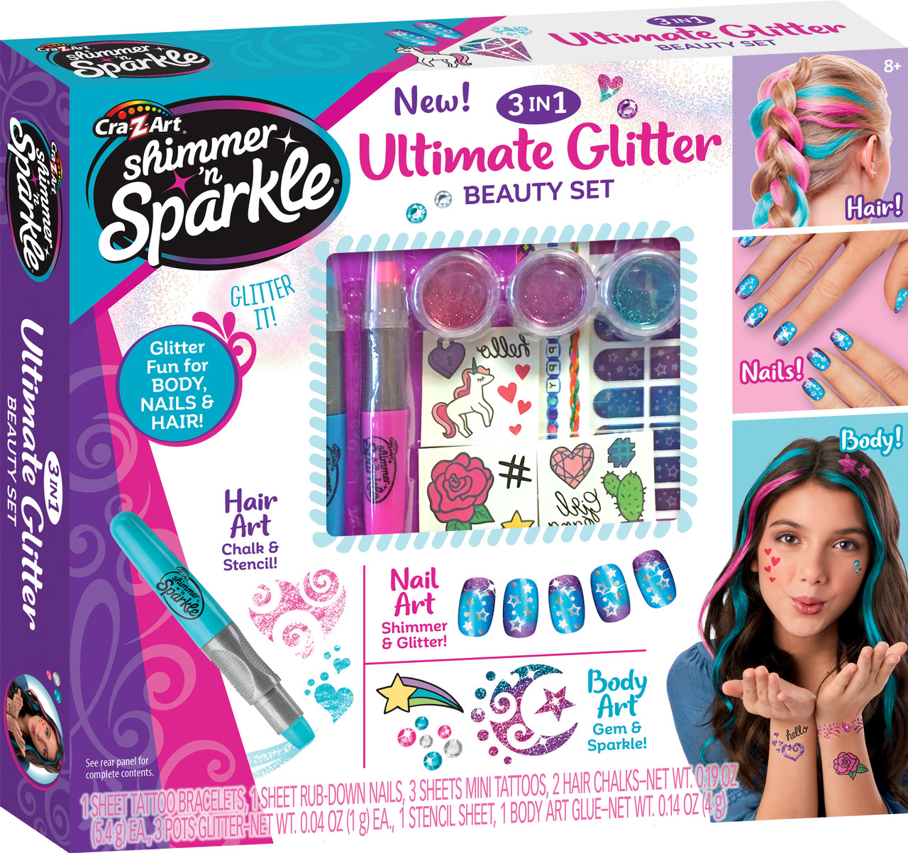 Shimmer N Sparkle Glitter Beauty Set
