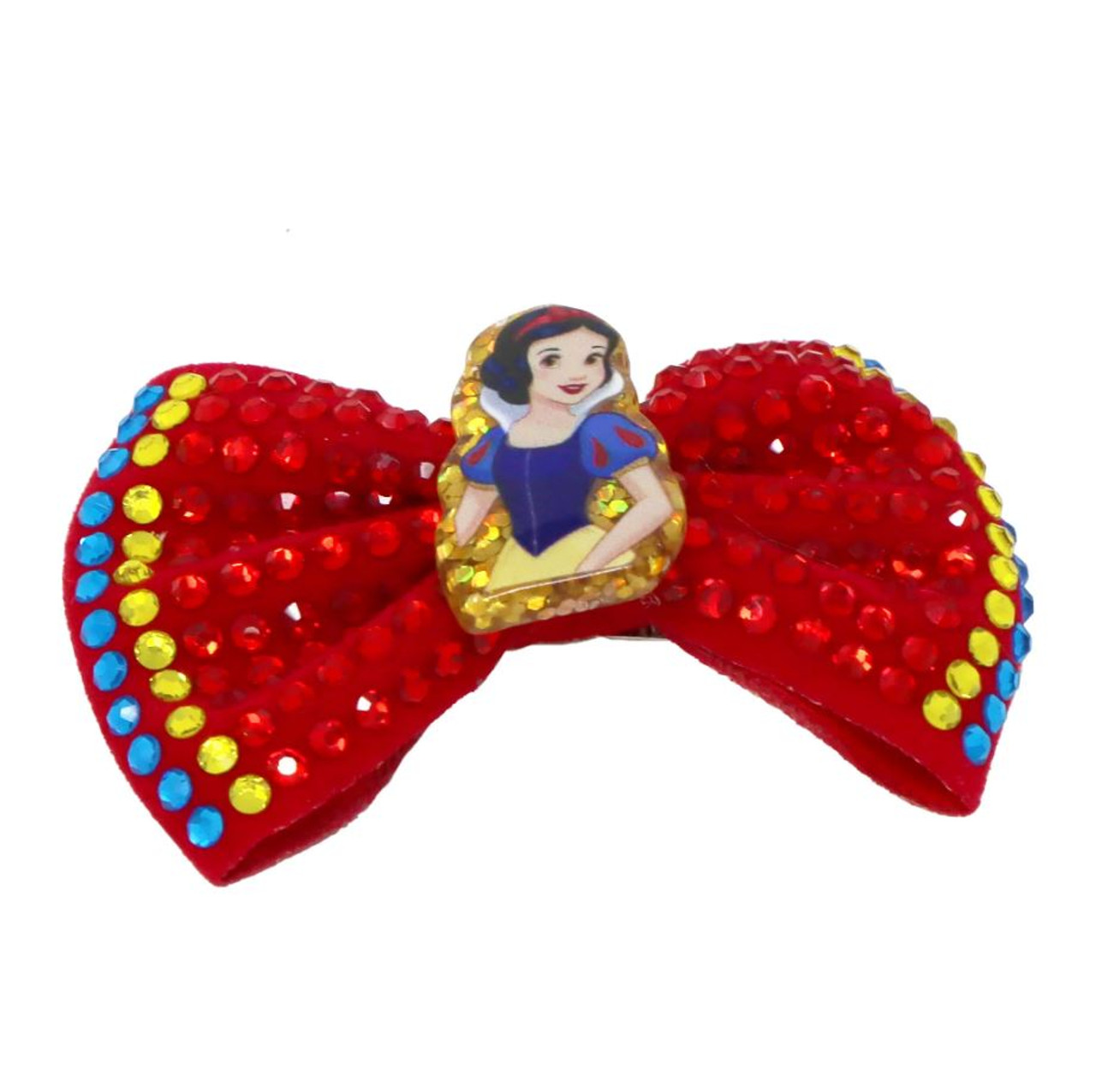 Disney Princess Snow White Red Sparkling Rhinestone Hair Bow
