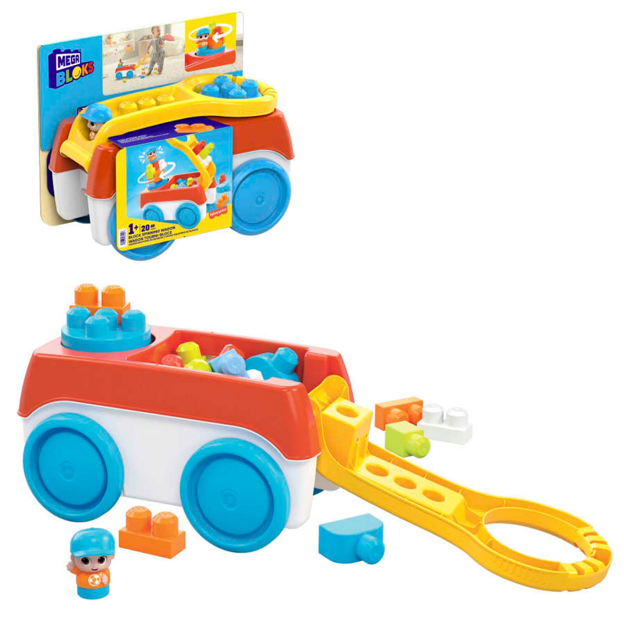 Mega Bloks Block Spinning Wagon Building Set With 1 Spinning Wagon