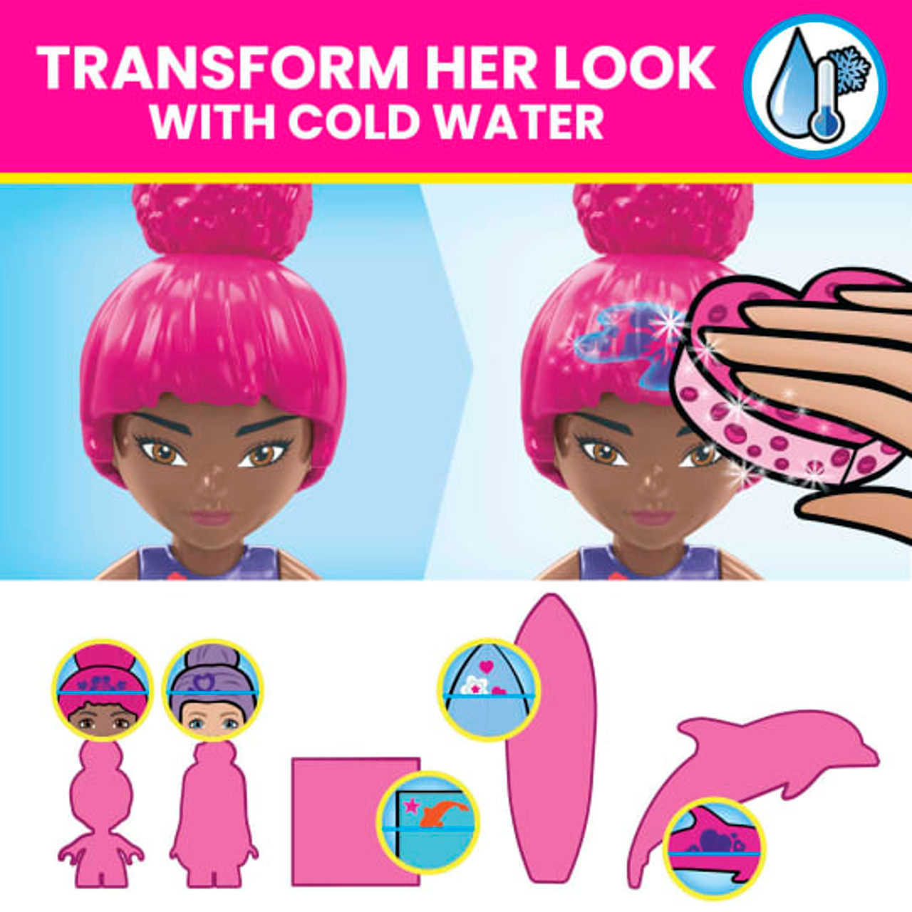 Mega Bloks Barbie Colour Reveal Dolphin Exploration