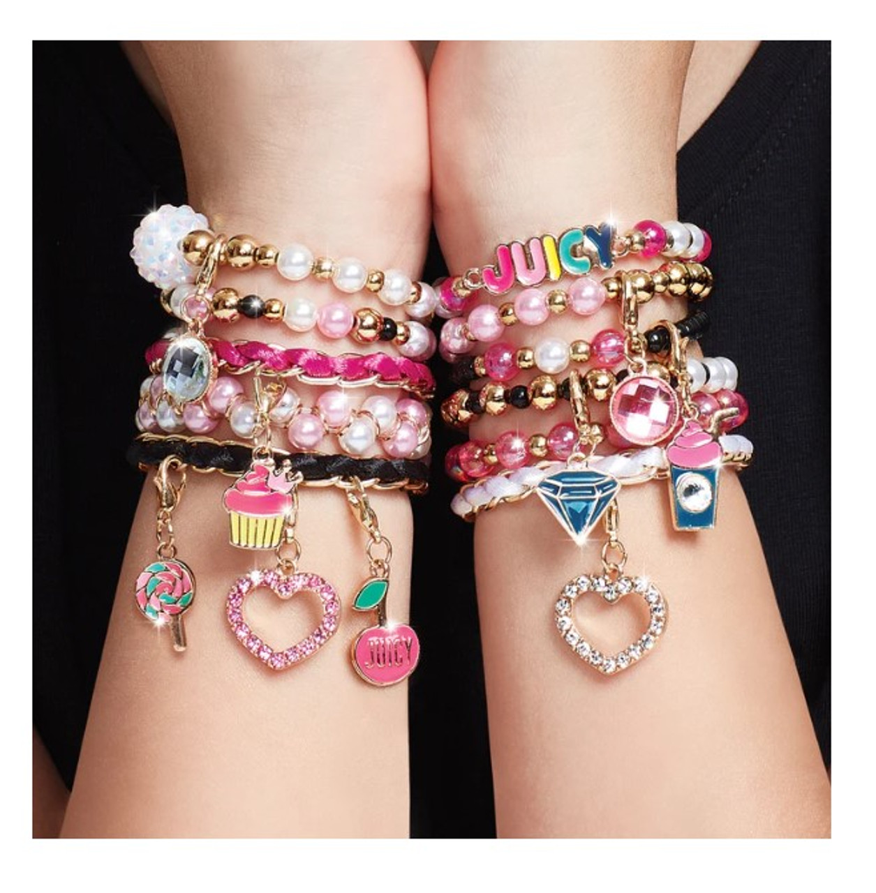 Juicy Couture Pink and Precious Bracelets
