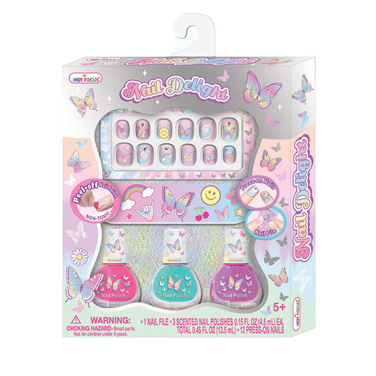 Hot Focus Nail Delight Tie-Dye Butterfly Hot Focus Nail Delight Tie-Dye Butterfly