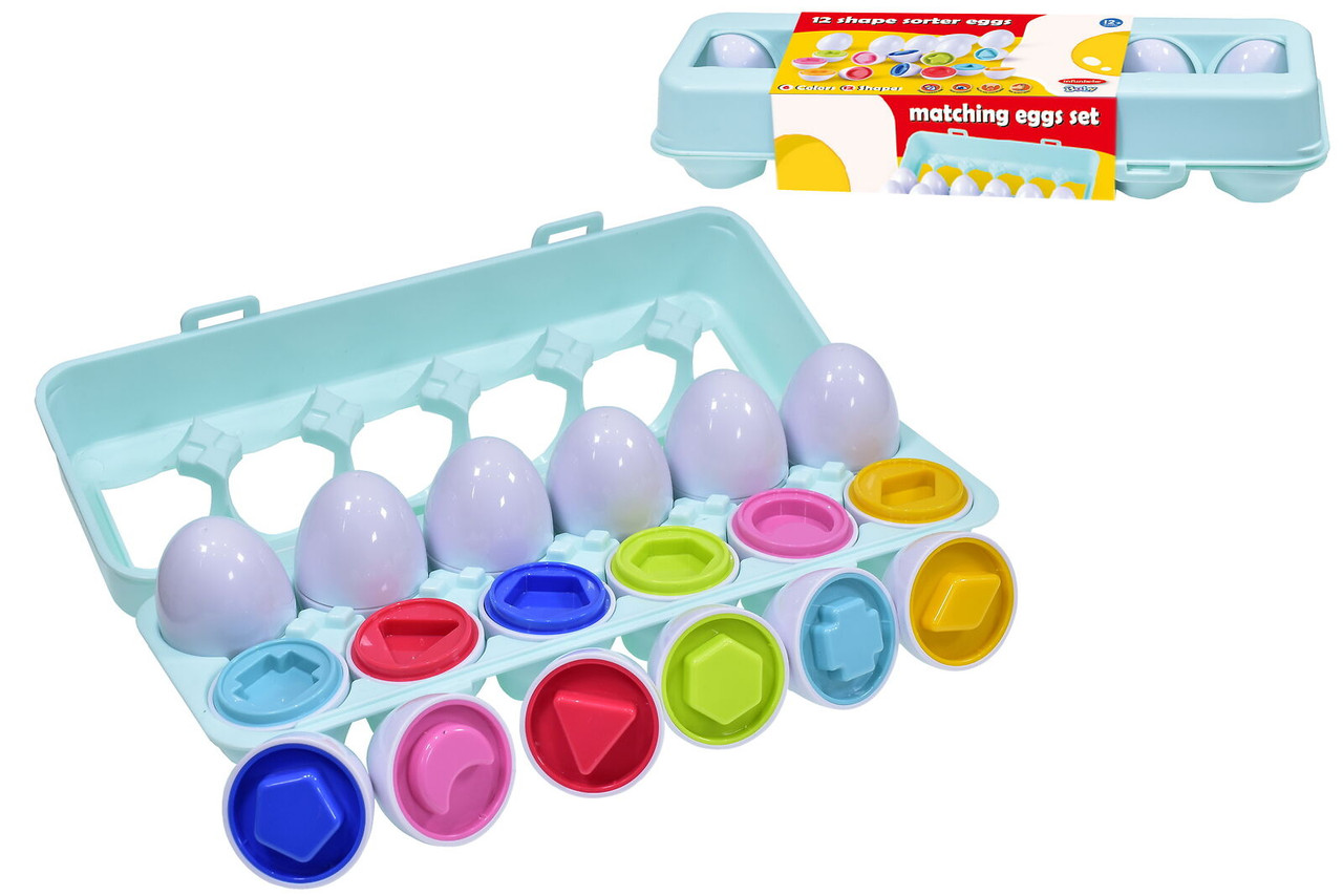 Infunbebe  12 Shape Sorter Eggs