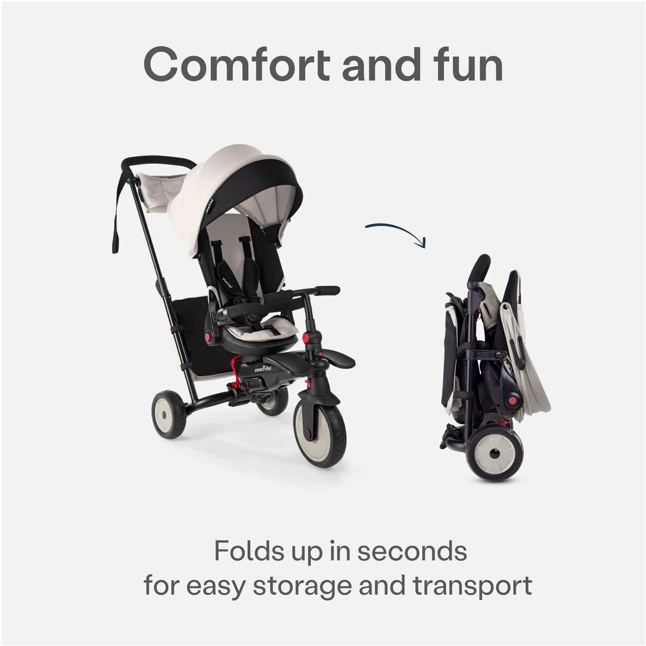 SmarTrike STR7J 7-in-1 Folding Tricycle Stroller