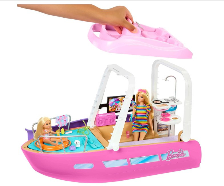 Barbie Dream Boat Playset with Pool & Slide