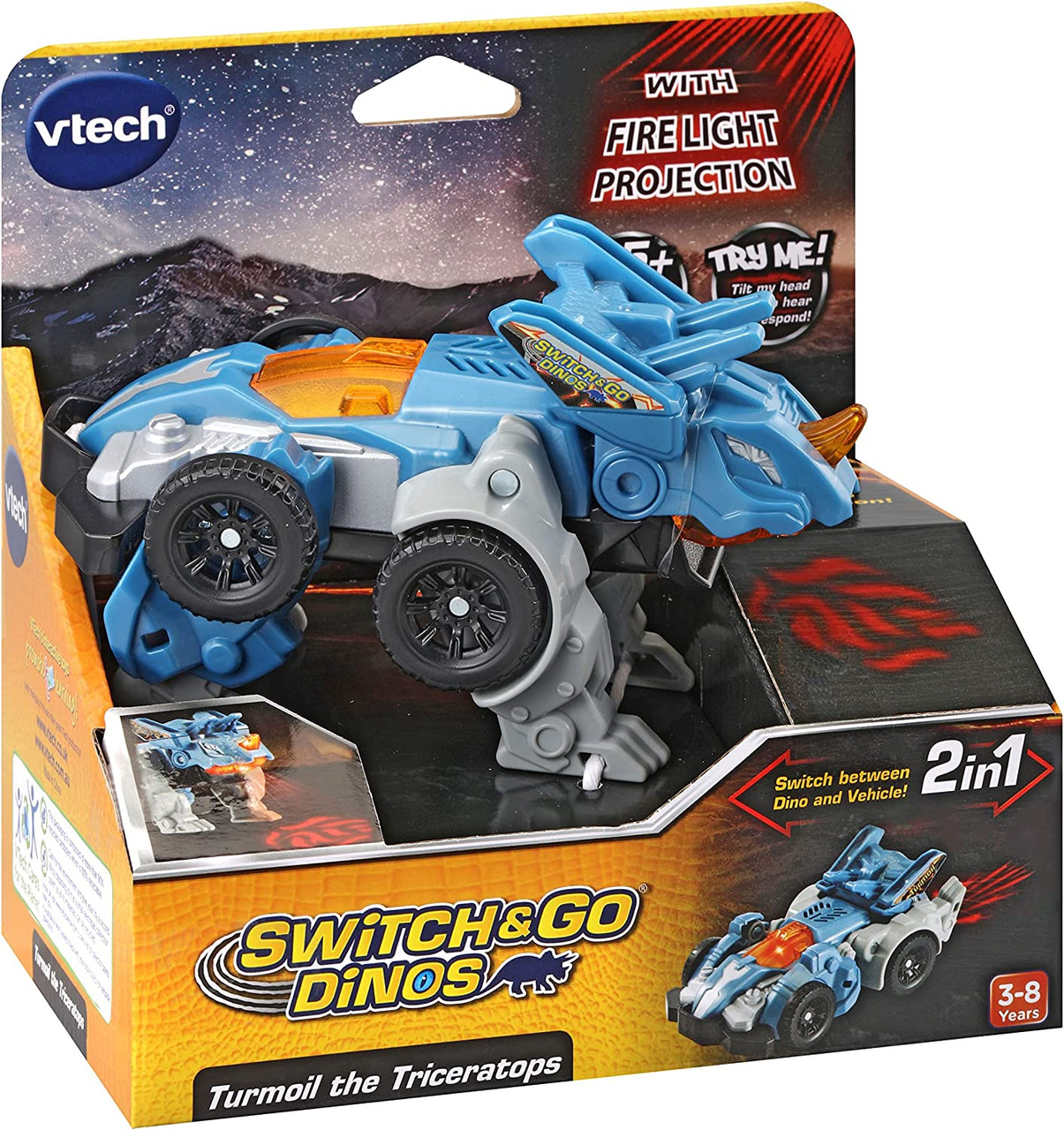 VTech Switch & Go Dinos Turmoil The Triceratops VTech Switch & Go Dinos Turmoil The Triceratops