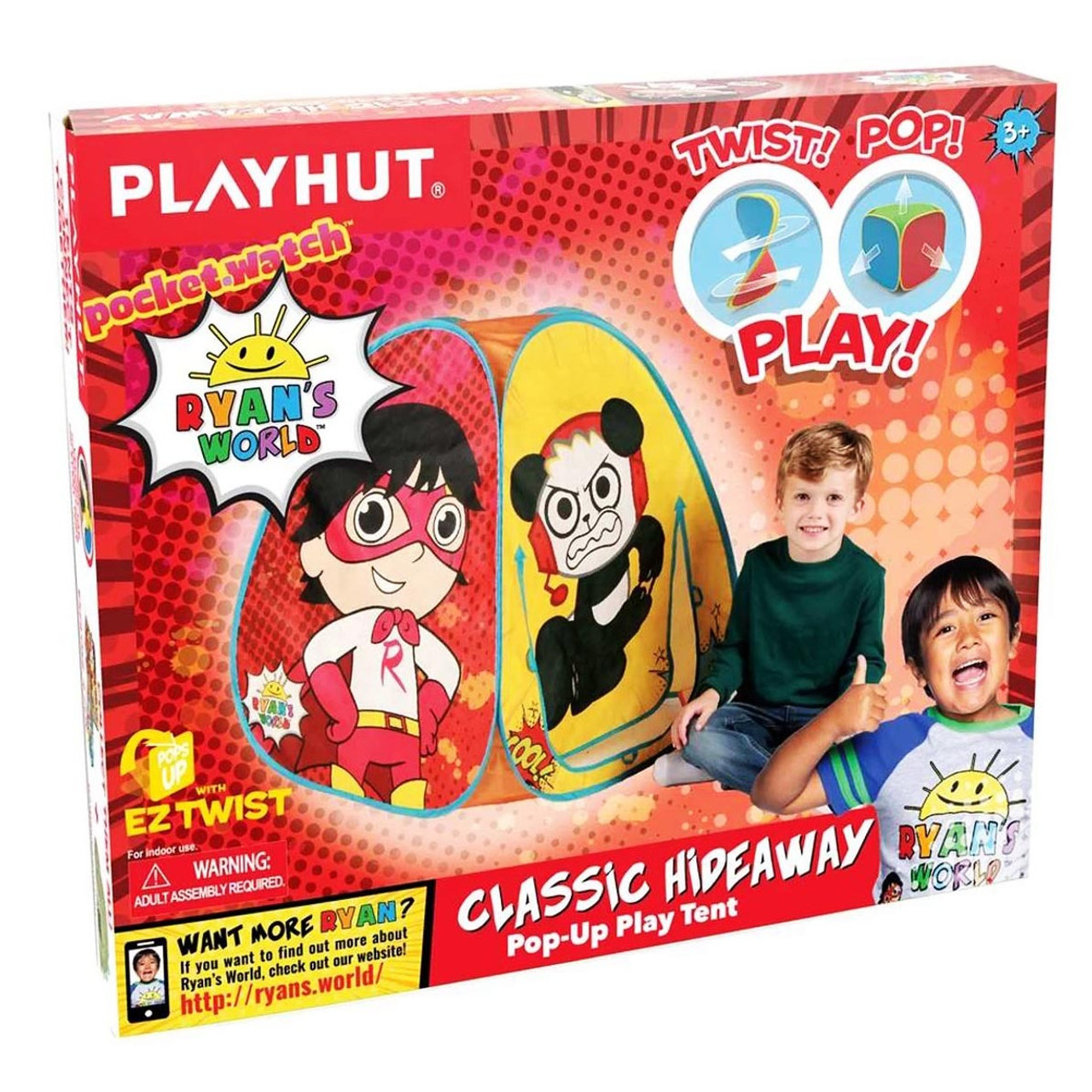 Ryan's World Classic Hideaway Pop Up Play Tent Ryan's World Classic Hideaway Pop Up Play Tent