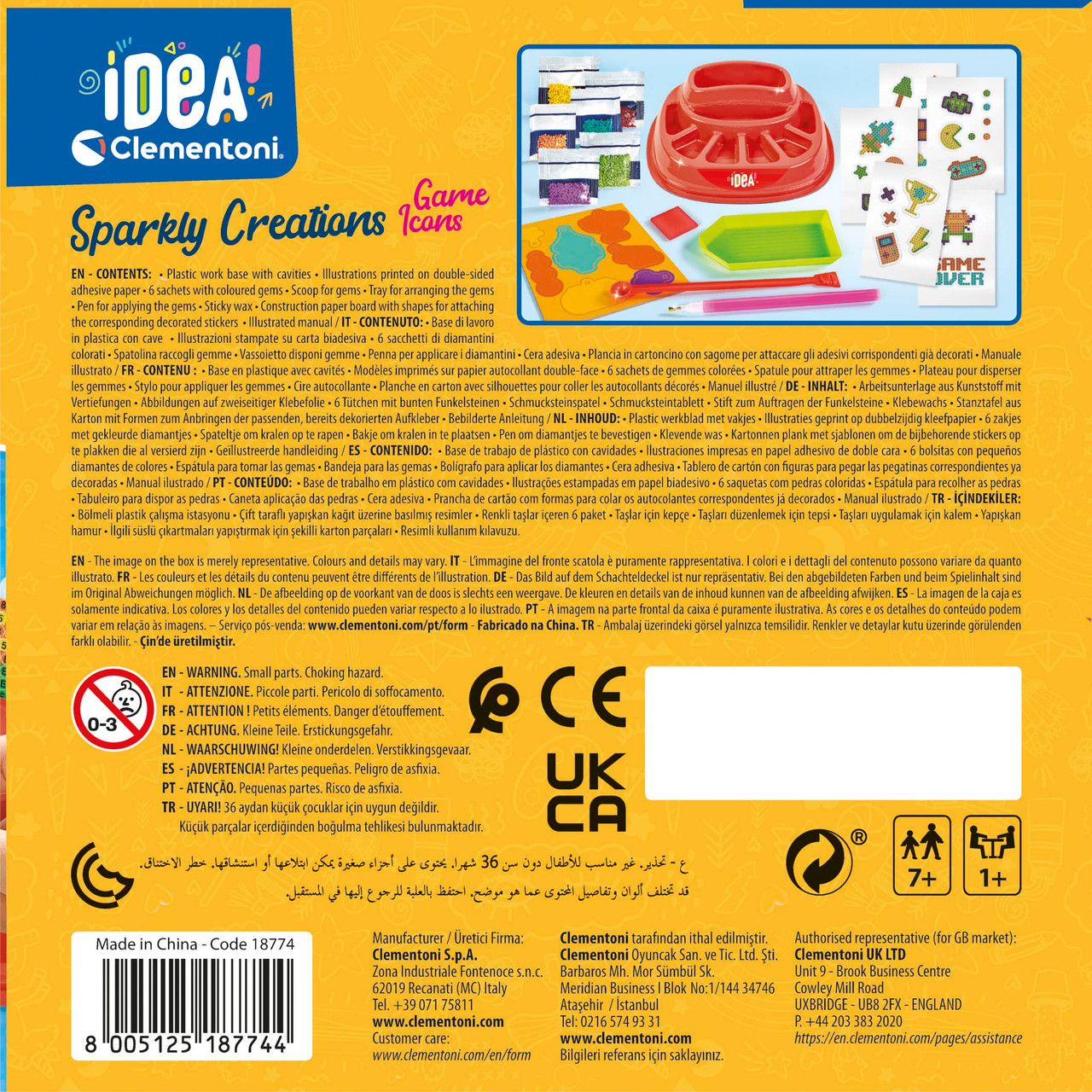 Clementoni IDEA Sparkly Creations - Game Icons